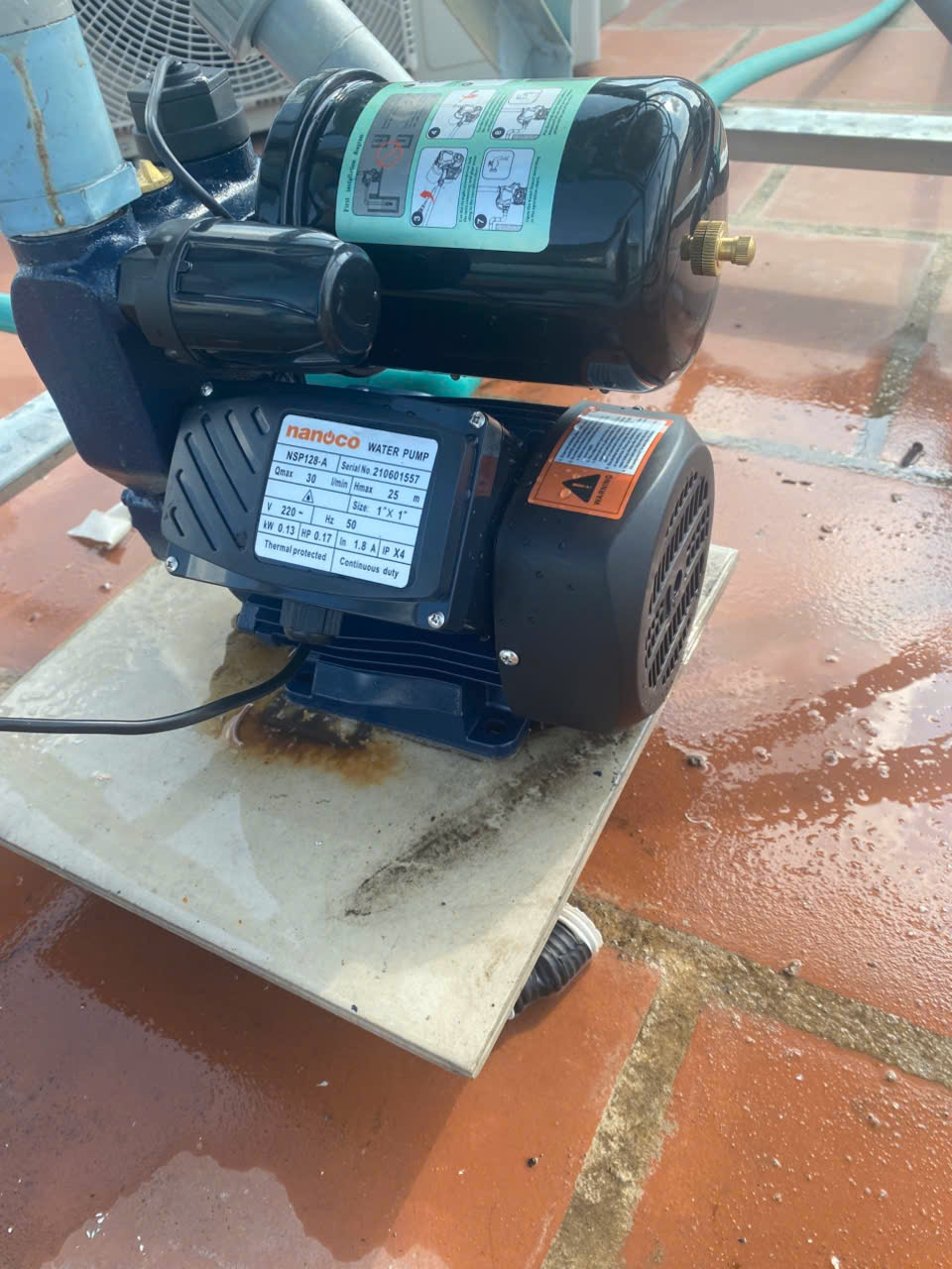 lắp hoàn thiện máy bơm